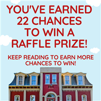 22 Prize Drawing Tickets Badge